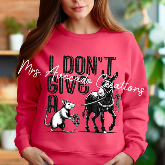 I don't give a rat's a*s