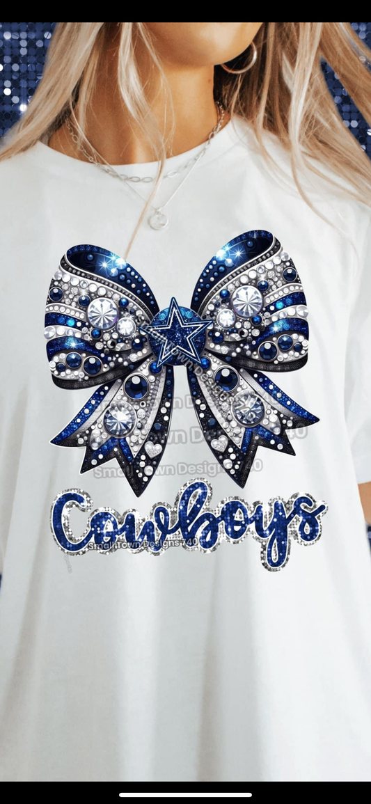 Dallas faux rhinestone bow