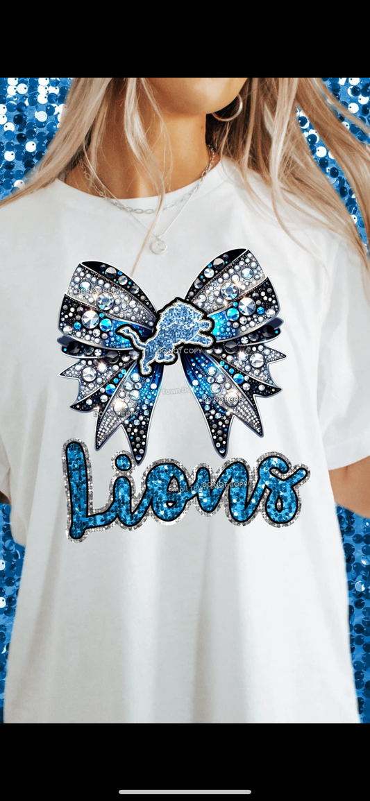 Detroit faux rhinestone bow
