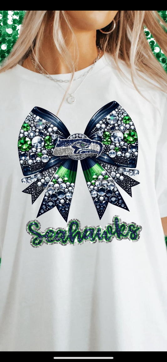 Seattle faux rhinestone bow