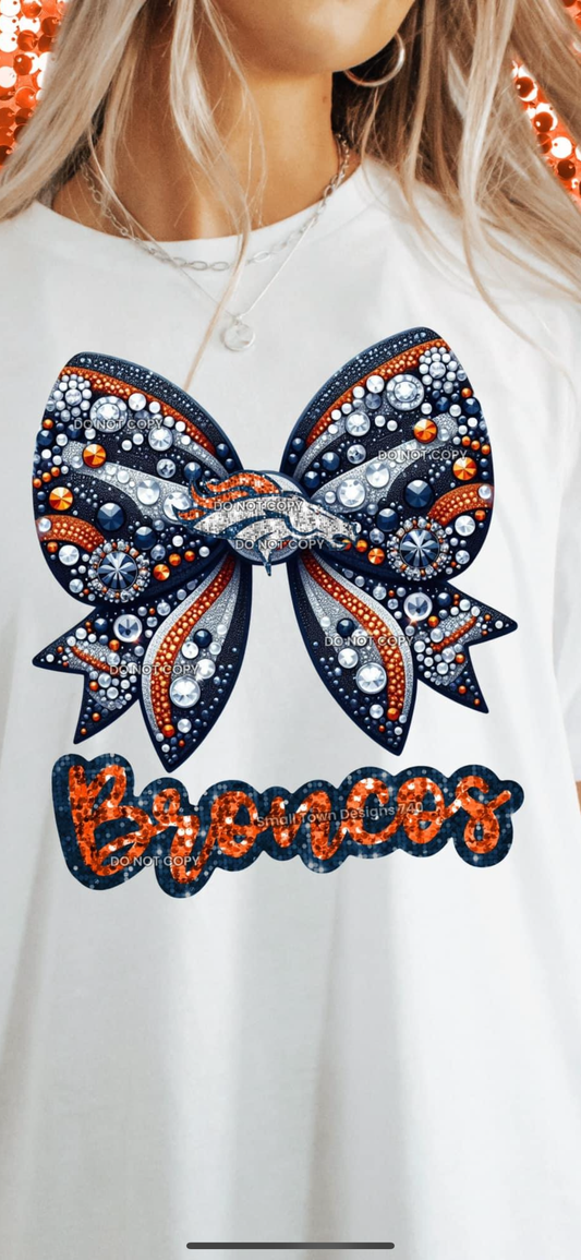 Denver faux rhinestone bow