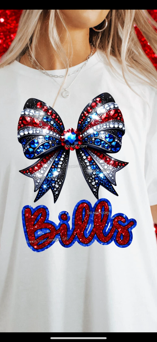 Buffalo faux rhinestone bow