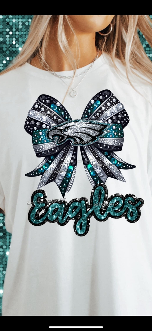 Philadelphia faux rhinestone bow