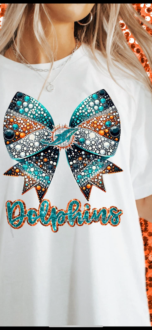 Miami faux rhinestone bow