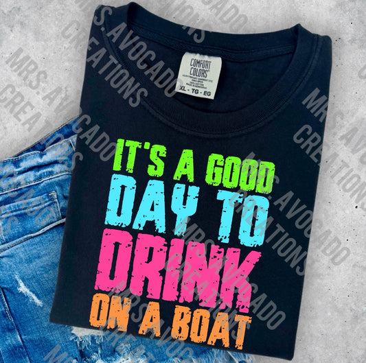 It’s a good day to drink on a boat