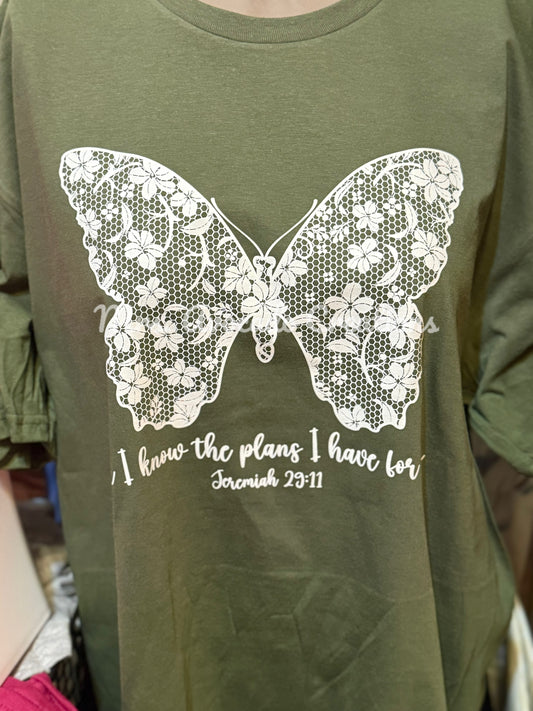 For I know the plans lace butterfly