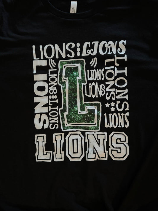 Lions faux sequin