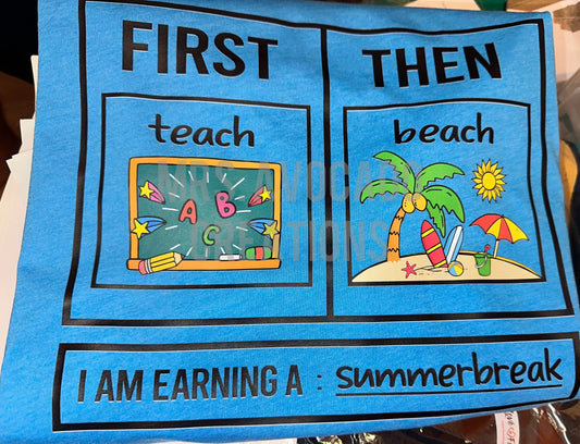 First teach, then beach
