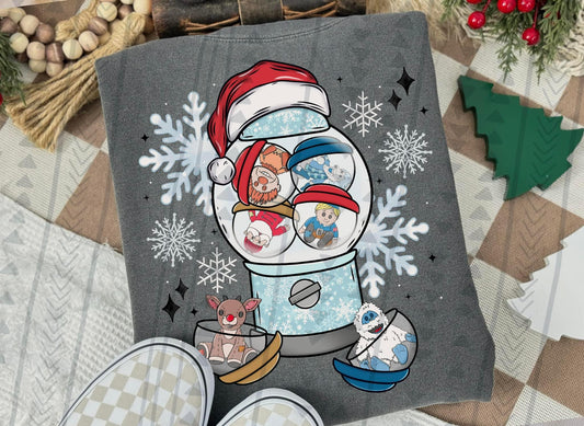 Christmas bubblegum machine