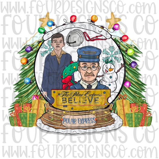 Polar Express snow globe