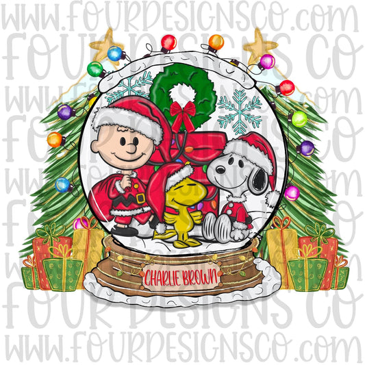 Peanuts snow globe