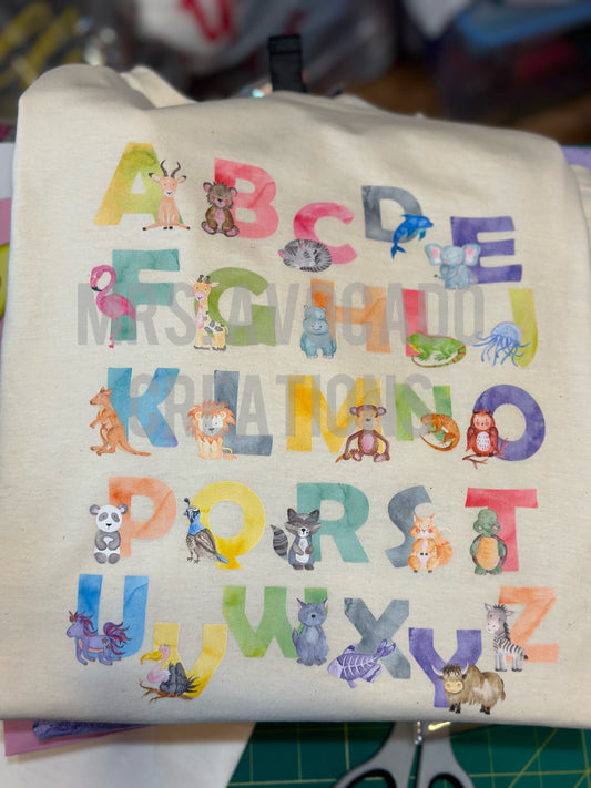 Watercolor alpha with animals