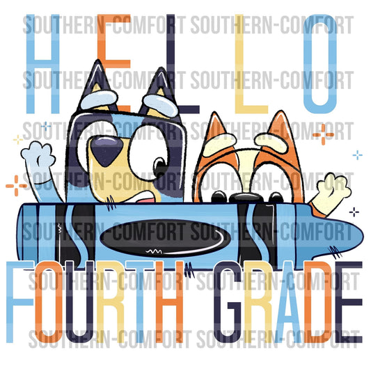 Blue dog hello fourth grade