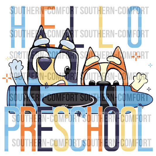 Blue dog hello preschool