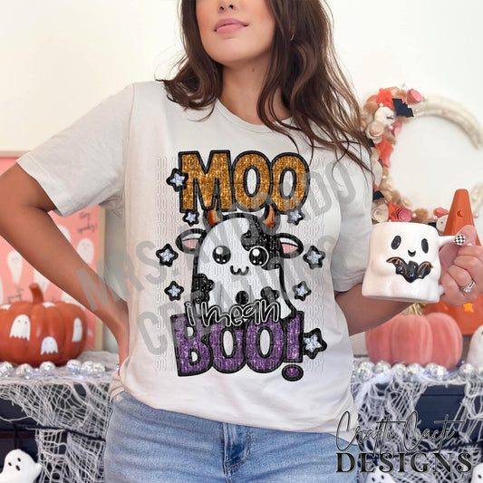 Moo I mean boo