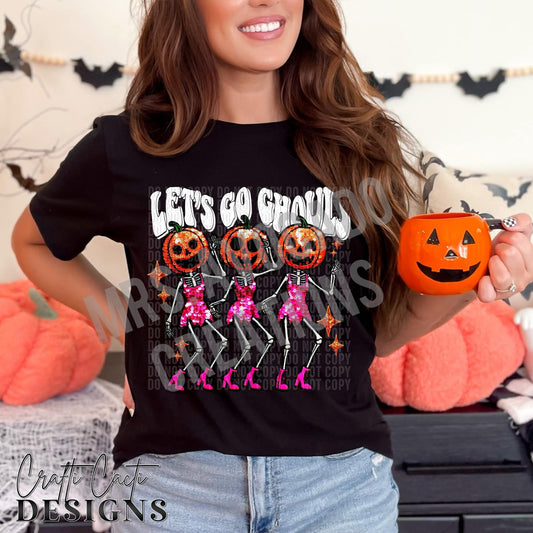 Let’s go ghouls (white letters)