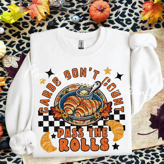 Carbs don't count, pass the rolls