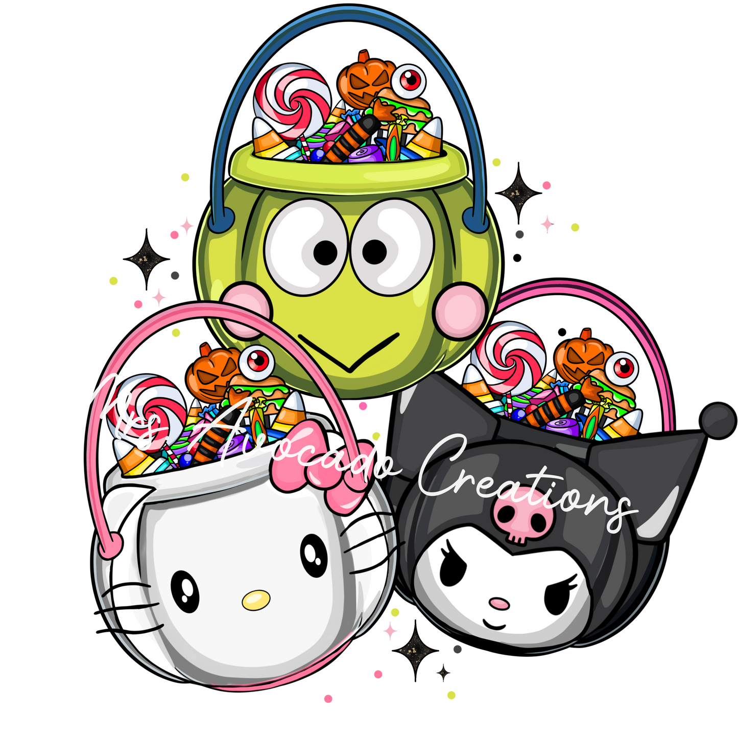 Kitty candy buckets