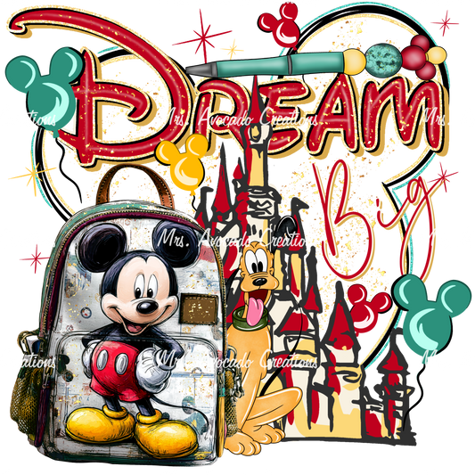 Dream big mouse backpack