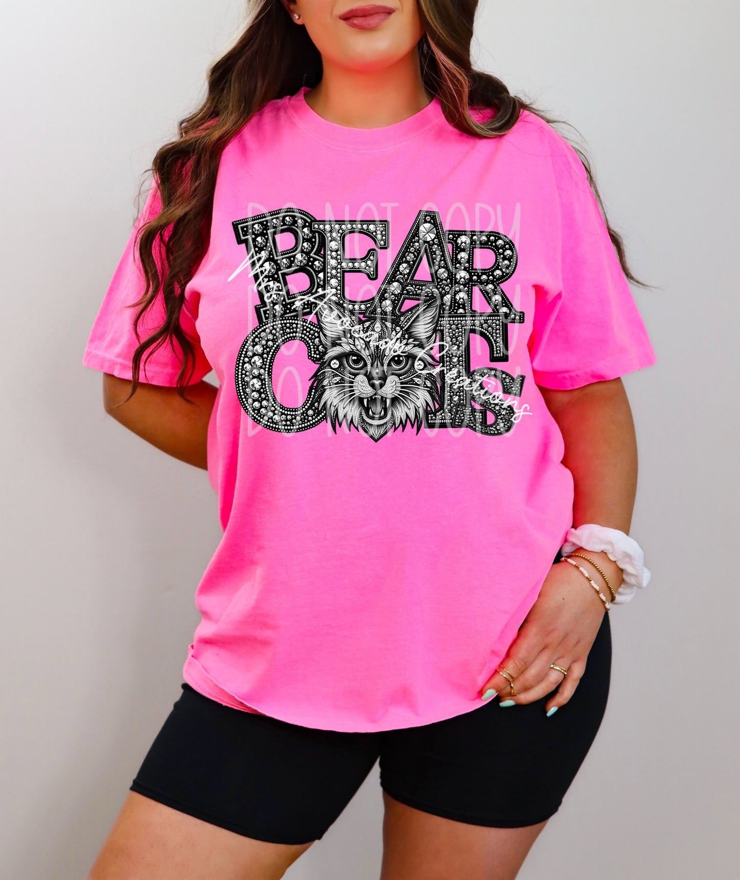 Faux Rhinestone Bearcats