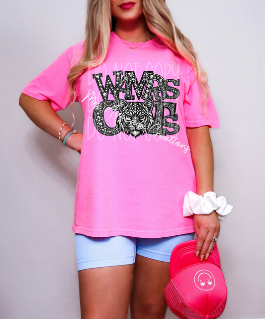 Faux Rhinestone Wampus Cats