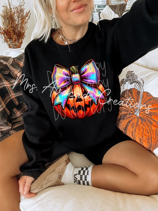 Pumpkin with holo bow
