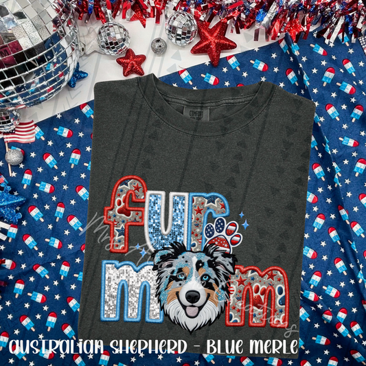 Patriotic Australian Shepherd Blue Merle