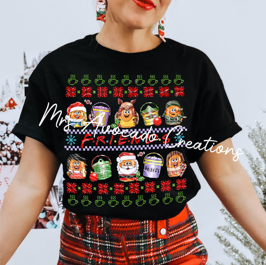 Christmas Friends Nuggs Ugly Sweater