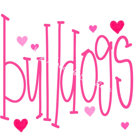Bulldogs pink hearts