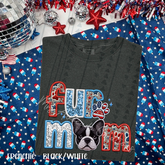 Patriotic Frenchie Black/White