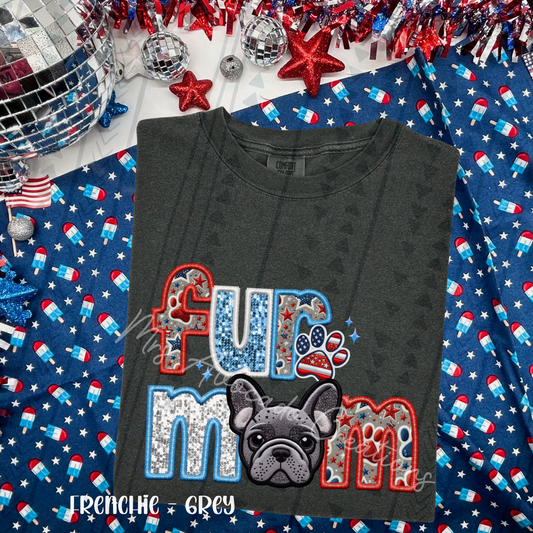 Patriotic Frenchie Brindle