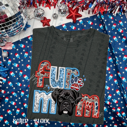 Patriotic Black Boxer