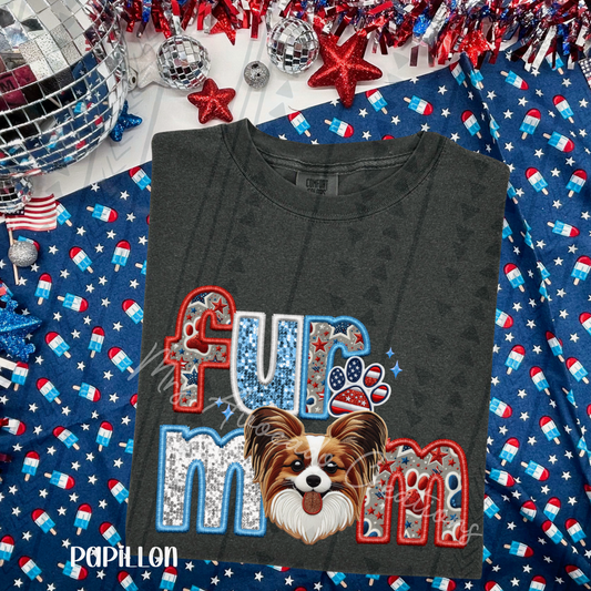 Patriotic Papillon brown/white