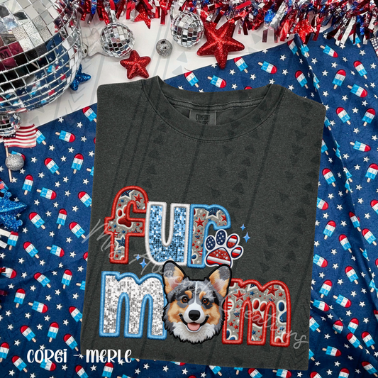 Patriotic Corgi Merle