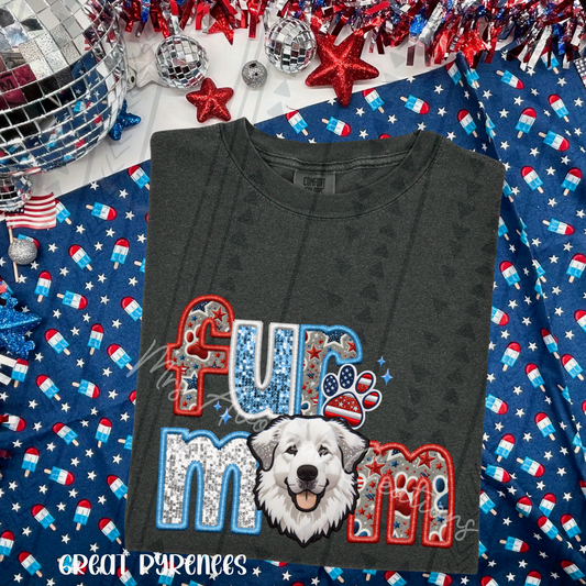 Patriotic Great Pyrenees