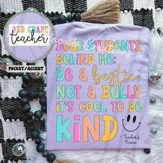 Be Kind 3rd Grade Teacher