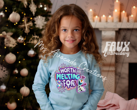 Faux embroidery worth melting for