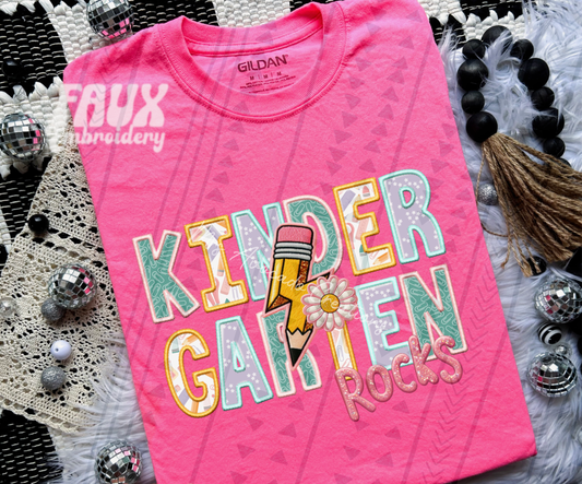 Kindergarten rocks (pink)