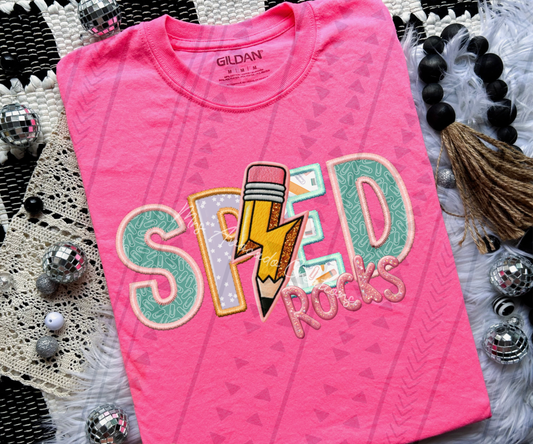 Sped rocks (pink)