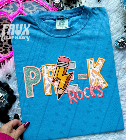 Pre-K rocks (pink)