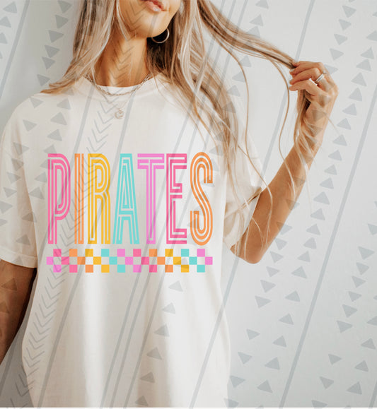 Colorful checkered Pirates