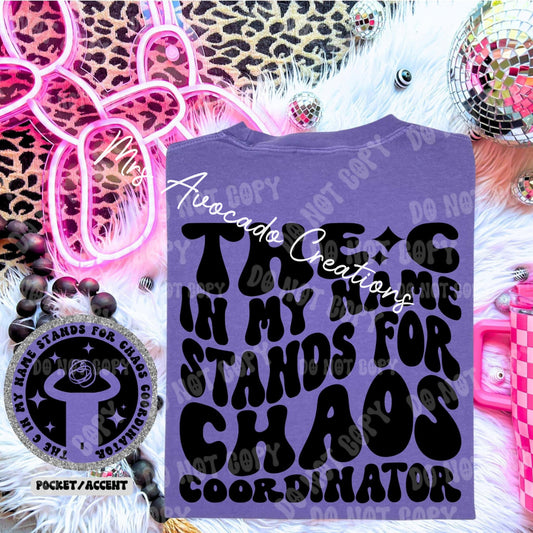 The c in my name stands for chaos coordinator