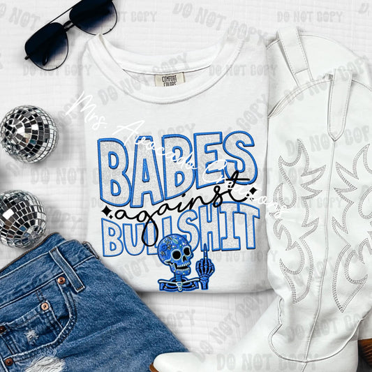 Babes against bullsh*t (blue)