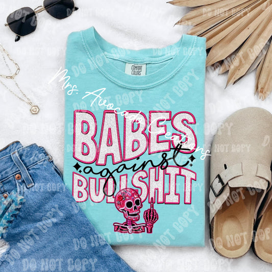 Babes against bullsh*t (pink)