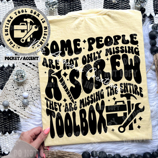 Some people are not only missing a screw