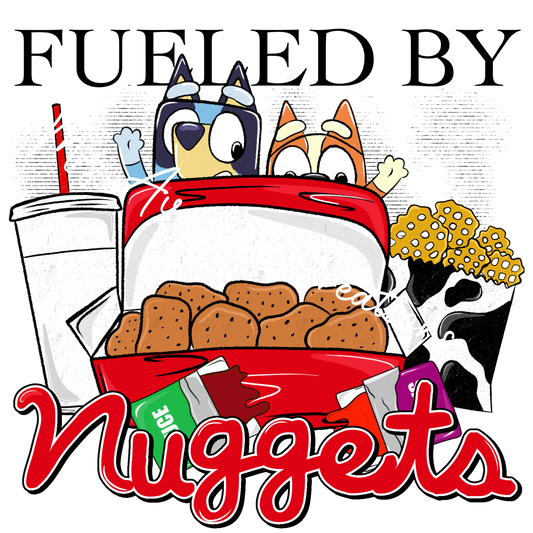 Fueled by nuggets blue dog