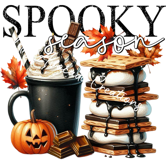Spooky season coffee s'mores