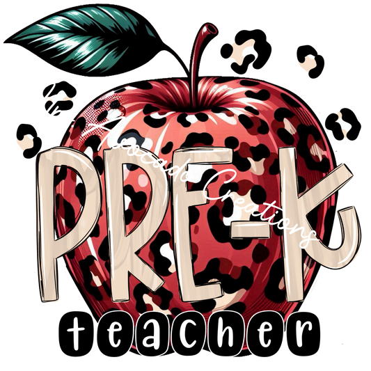 Leopard apple pre-k teacher