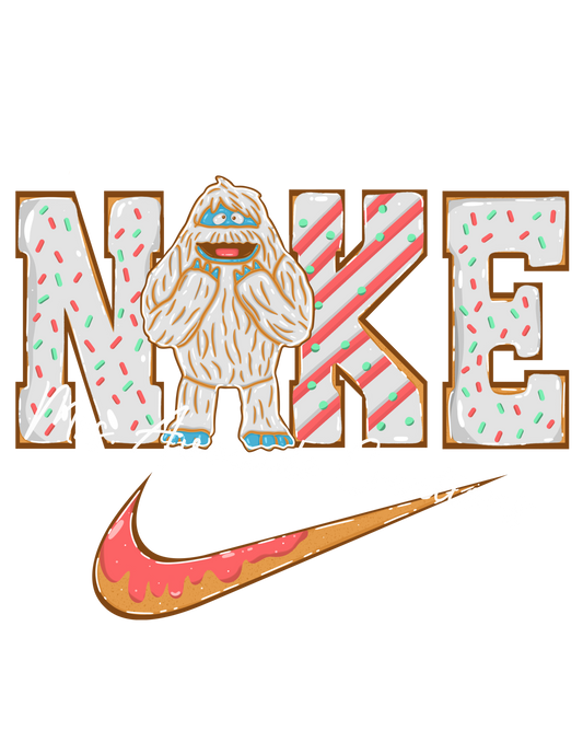 Christmas Yeti Swoosh