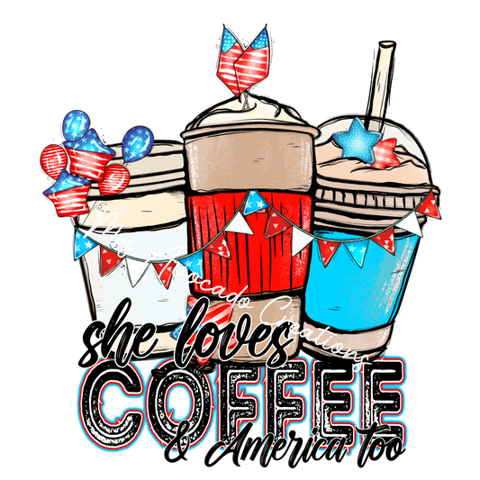 She loves coffee and America too